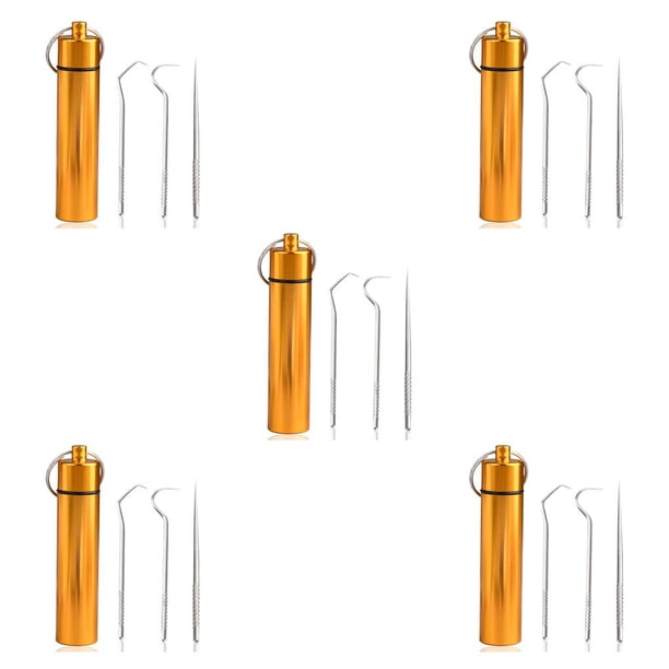 Inteprter 3 piezas de palillos de con soporte Mini bolsillo Adultos Personas mayores Herramientas Contenedores Oficina Viajes Suministros Type2 NO2 Inteprter CBP039254