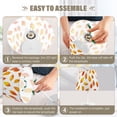 thumbnail image 5 of Yayeee Mini Table Lamp 10.8" Dimmable with Fabric Shade 3 Color Temperatures, Orange Leaves, 5 of 7