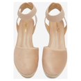 thumbnail image 3 of Ream Pairs Women Espadrilles Wedge Sandals Comfort Elastic Ankle Strap Shoes Amanda-1 Nude Size 8.5, 3 of 5