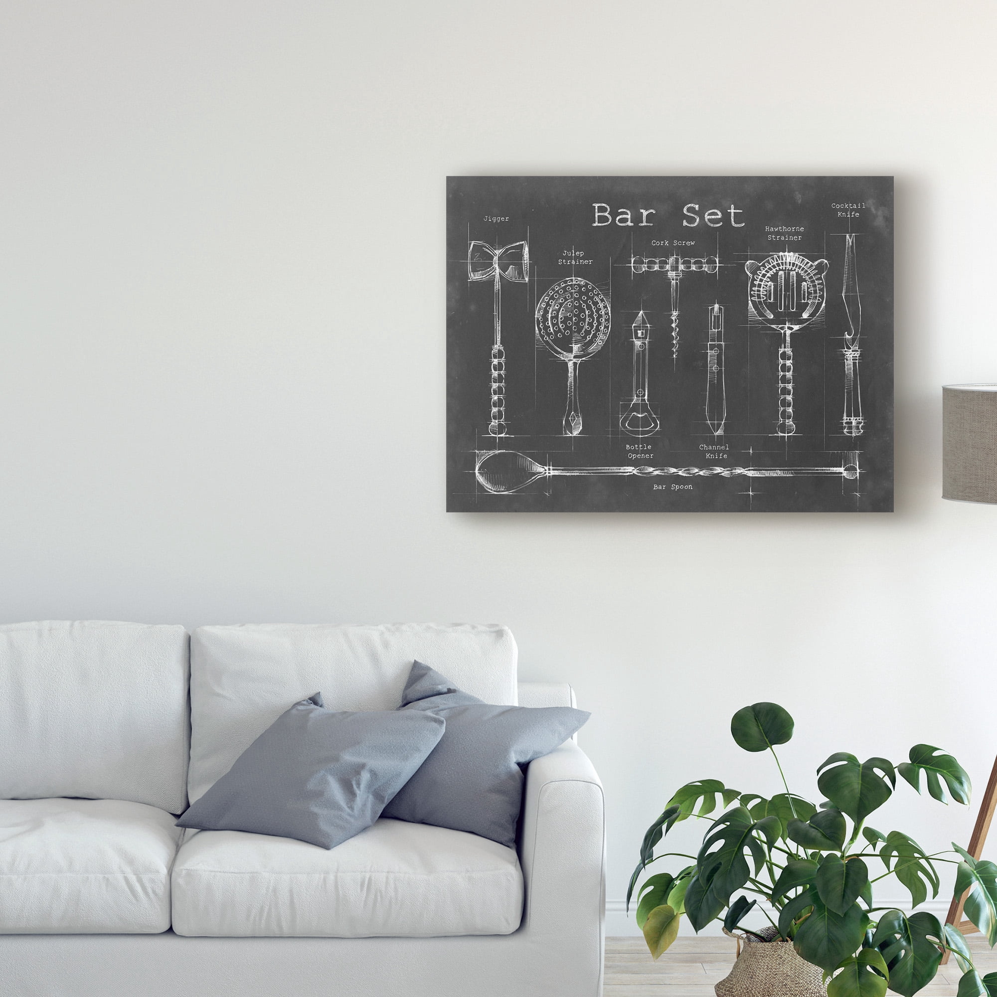 Trademark Fine Art 'Bar Set' Canvas Art by Ethan Harper