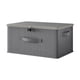 thumbnail image 2 of Caja de almacenamiento con cerradura, contenedor de almacenamiento con tapa con cremallera, cómoda cesta de almacenamiento para sala de juegos, hogar, 49cmx37cmx30cm, 2 of 8