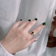 thumbnail image 5 of Qingyeji 18K Gold Plated Ring with Synthetic Zircon for Women, Gift for Anniversary, Size 6, 5 of 7