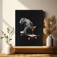 thumbnail image 6 of UXIEQU Leopard Skateboard Martini Canvas Wall Art 15.75x11.81 Inches, 6 of 8