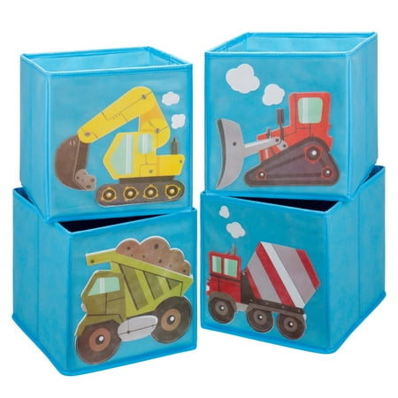 Ava Kings Foldable Cube Storage Container Bins Shelf Drawers Ava Kings Foldable Cube Storage Container Bins Shelf Drawers Kids Light Blue Fabric