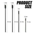 thumbnail image 4 of 4Pcs Jam Spatula Tool Set Mini Reusable Silicone Bottle Spatula Beauty Spatula Kitchen Jar Butter Cream Cosmetic Bottle Use ,Black, 4 of 5