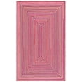 thumbnail image 2 of SAFAVIEH Braided Jackalyn Geometric Reversible Area Rug, Natural/Red, 5' x 8', 2 of 11