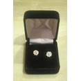 thumbnail image 3 of 14k White Gold Flower Cluster Diamond Earring H Color SI2-I1 Clarity, 3 of 4