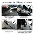 thumbnail image 6 of Wireless Car Vacuum Cleaner, 4 Meter Cordless Handheld Vacuum with 120w High Suction Power, 12v Car Charger & 3 Attachments for Pet Hair and Crumbs, Compact Portable Design for Auto, 6 of 9