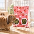 thumbnail image 5 of huayou Hanging Hay Feeder Bag with Double Round Eating Holes, Canvas Grass Storage Pouch for Rabbits, Guinea Pigs & Small Rodents, Easy To Hang On Pet Cage For Daily Feeding Use, 5 of 7