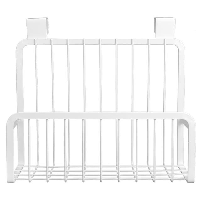 Cesta colgante para armario de cocina, organizador de almacenamiento para puerta de baño