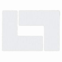 Brady Floor Tape,White,3 inx8 in,L,PK20 104447