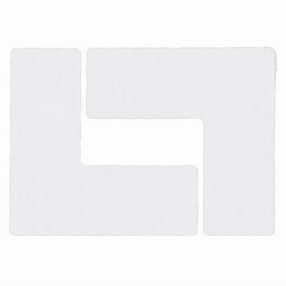 Brady Floor Tape,White,3 inx8 in,L,PK20 104447