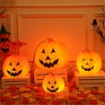 thumbnail image 4 of Halloween Plastic Pumpkin Outdoor Pumpkin Bucket Display Large Luminous Pumpkin Bucket With Light, 4 of 9