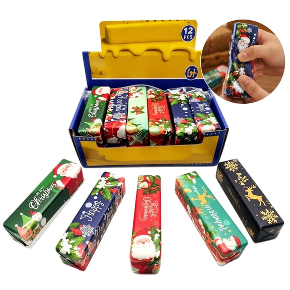 Slow Rising Christmas Butter Stick Squishy Toys,Fidget Toys For Classroom Rewards & Christmas Party Supplies(1Pc Random Butter Stick Squishy Toy)