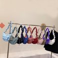 thumbnail image 3 of Bolso bandolera pequeño y versátil de un solo hombro para mujer, bolso informal con bola de masa de burbujas, bolso nube plisado, 3 of 6