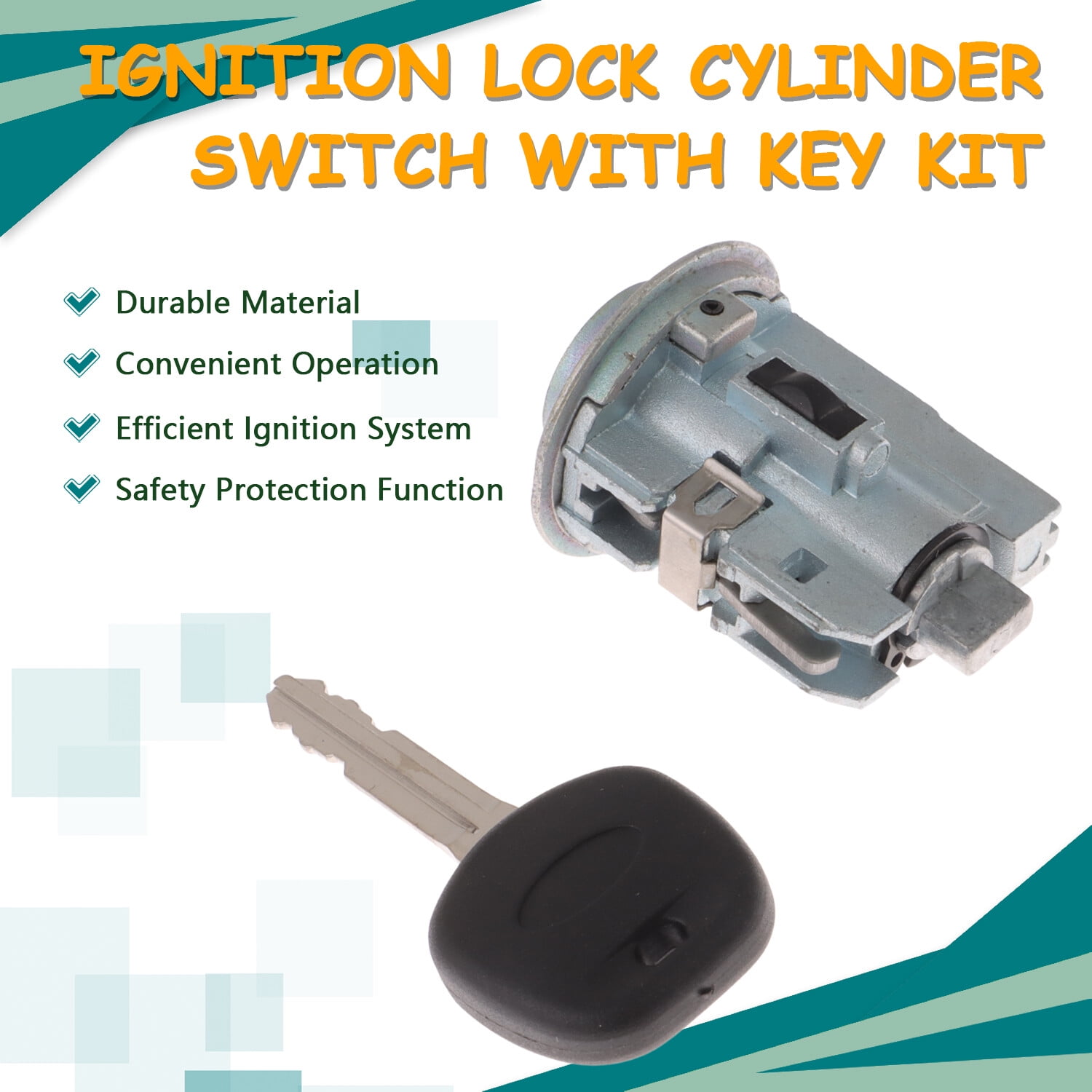 Ignition Power Switch with Key Fit for 07-10 Toyota Camry 2.5L 3.5L 2.4L