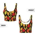 thumbnail image 6 of Goofa Autumn With Leaves Printed Sports Bras for Women, High Impact Running Bra Workout Crop Tank Tops Longline Sports Bra Push up-Medium, 6 of 9