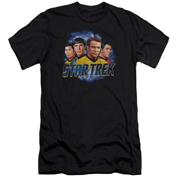 Star Trek The Boys Adult 30/1 T-Shirt Black