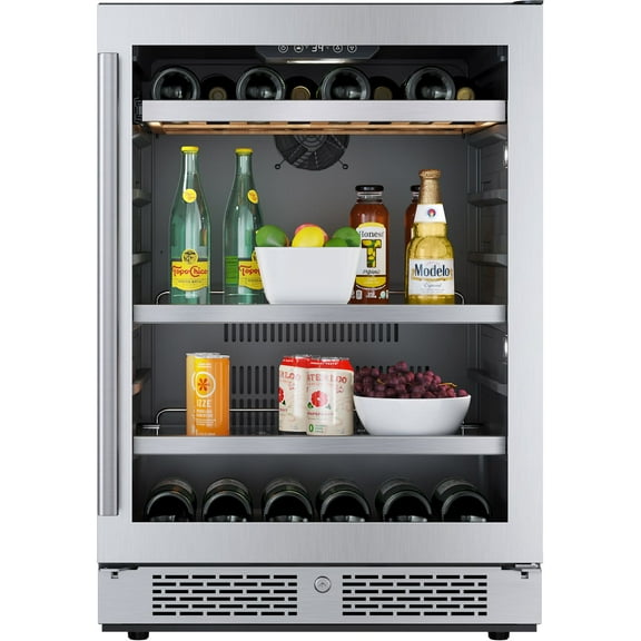 Avallon Awbc242rh 24" Wide 14 Bottle Capacity And 82 Can Capacity Right Hinge Wine And