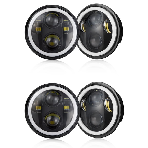 4PCS 5.75" 5-3/4" Round LED Headlights Hi&Lo for Chevy Chevelle 1964-1970 Malibu