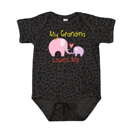 

Inktastic My Grandma Loves Me Gift Baby Boy or Baby Girl Bodysuit