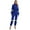 Royal Blue, variant on TiaoBug Woman Fire Fighter Costume Halloween Outfit Long Sleeve Front Zipper Bodysuit Uniform Jumpsuit Red M