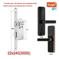 thumbnail image 2 of Door Lock, Tuya Electronic Smart Door Lock With Biometric Finrprint / Smart Card / Password / Key Unlock/ USB Emerncy Char ,Easy to Install, 2 of 7