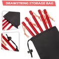 thumbnail image 3 of Hengguang 22Pcs Camping Aluminum Tent Stakes Set, 12 Non-Rust Tent Stakes, 7 Inches, with 4 Red Tensioners,4 Guylines,1 Orange Puller,1 Black Storage Bag, 3 of 7
