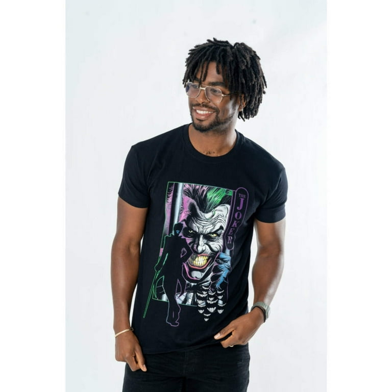 Joker Adult Unisex Black Jail T-Shirt DC Joker Adult Unisex Black Jail T-Shirt DC