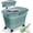 Green, variant on Dog Food Storage Container, Airtight 30 35 Lbs Rice Cereal Flour Sugar Containers, Sealable Plastic 20 25 Pound Dog Pet Cat Bird Seed Kitchen Pantry Holder Bin Bucket with Rolling Wheel