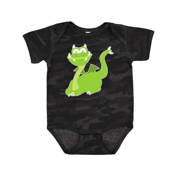 Inktastic Green Dragon Boys or Girls Baby Bodysuit