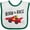 White and Green, variant on Inktastic Born to Race Red Race Car Boys or Girls Baby Bib
