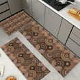 thumbnail image 2 of Farmhouse Kitchen Rugs Sets 3 Piece with Runner Soft Kitchen Floor Mat Brown Floral Rugs Boho Rugs for Bedside Kitchen Carpet and Rugs Non Slip Washable for Bathroom Entryway Front Door Laundry, 2 of 3