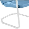 thumbnail image 5 of Retro Metal Bistro Set - 3 Piece Outdoor Patio Furniture - Table & 2 Chairs - Sky Blue & White, 5 of 8