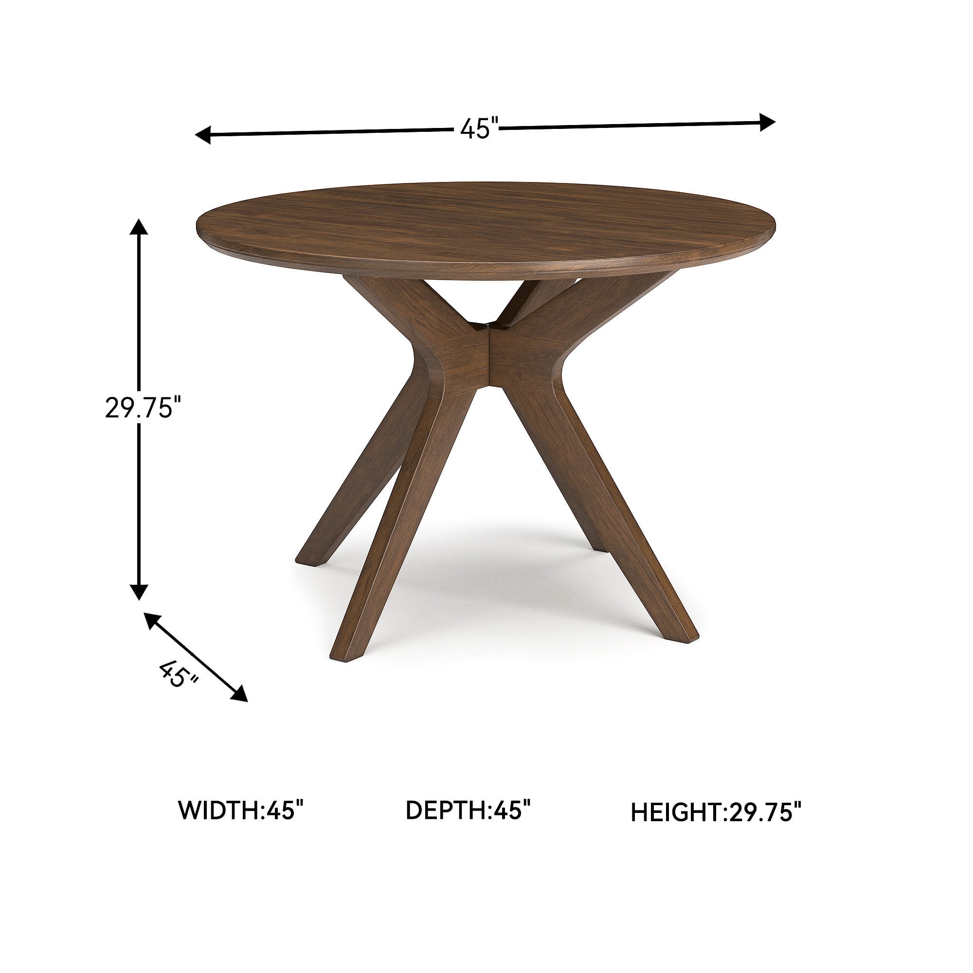 Signature Design by Ashley Contemporary Lyncott Dining Table  Brown