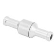 thumbnail image 3 of Valve 1 Way Nonreturn Check Valve Aluminium Alloy Silver for Water Oil Diesel Petrol Fuel Line, 3 of 7