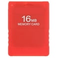 thumbnail image 1 of Tarjeta de memoria de 16 MB, resistente, fácil de usar, portátil, de alta velocidad, para juegos de PlayStation 2, color rojo, 1 of 14