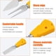 thumbnail image 4 of Juego de 6 cuchillos para queso, pequeños y bonitos cuchillos y tenedores para queso con mango de plástico, colección completa de cuchillos para queso de acero inoxidable para reuniones familiares,, 4 of 6