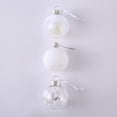 thumbnail image 4 of 9pcs 2.36" Christmas Ball Ornaments Shatterproof Clear Large Plastic Hanging Ball Decorative Baubles Set with Stuffed Delicate Decorations, 4 of 4
