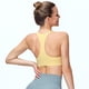 thumbnail image 5 of Ropa interior deportiva para mujer Fitness Cross Back Pad Entrenamiento Yoga Ropa interior Top - Amarillo MFZFUKR BST3060527-3, 5 of 6