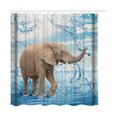 thumbnail image 3 of Cortina de ducha estampada Cortina de baño impermeable Cortina de baño de poliéster Tipo 5 180x200cm Inevent HA6769-10B, 3 of 6