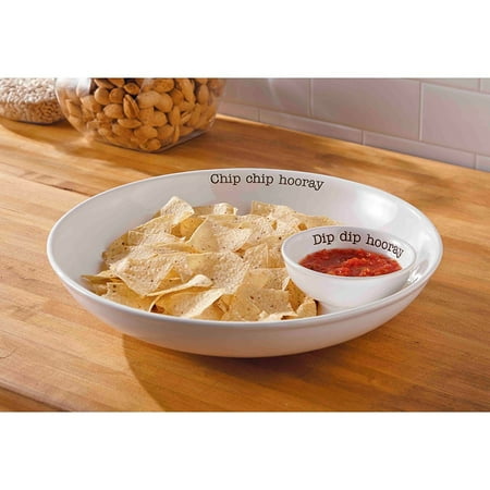 - Mud Pie Circa Chip N Dip Set, White