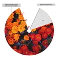 thumbnail image 2 of Pofeuu Marigold Flowers In Different Colors Print Christmas Tree Skirt, Merry Christmas Skirt Xmas Tree Ornaments for Xmas Holiday Party Decorations-48", 2 of 7