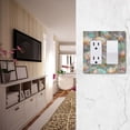 thumbnail image 5 of Yayeee Rocker Switch Wall Plate 1-Gang 4.6"x2.9" Home Decorative Outlet Cover, Colorful Water Lilies Pattern, 5 of 6