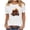 A37 White, variant on Funny Halloween T-Shirt Women Spooky Ghost with Witch Hat Drinking Potion Graphic Print Short Sleeve Crewneck Fall Casual Party Top Holiday Tee Blouse