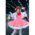 thumbnail image 5 of Anime Cardcaptor Sakura Card Captor Cosplay Kinomoto Sakura Disfraz de Cosplay Peluca Vestido Lolita Rosa Traje de Fiesta de Disfraces de Halloween, 5 of 5