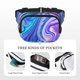 thumbnail image 5 of Fotbe Swirl Blue And Purple Cangurera Cuadrada con Estampado de Doble Capa, Bolsa de Cintura Ajustable Mini para Hombres y Mujeres, 5 of 9