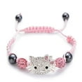 thumbnail image 7 of Kawaii Hello Kitty Cat Charm Bracelet Cartoon Razrazry Round Crystal Beads Colorful Diamonds Handwoven Kids Jewelry Gifts Girls, 7 of 7
