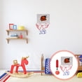 thumbnail image 3 of MasteelfCA 1 Ensemble de Jeu de Basket-Ball Mural pour Enfants Mini Basket-Ball Netball Intérieur (Coloré), 3 of 7