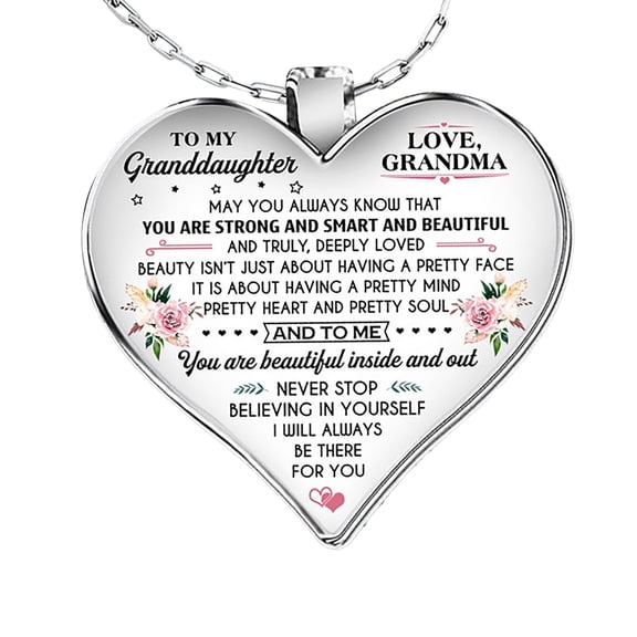 Fdelink Necklaces Necklaces MY MIND STILL TALKS to YOU Heart Necklace Mother's Day Gift Jewelry Memorial Hot My Mind Heart